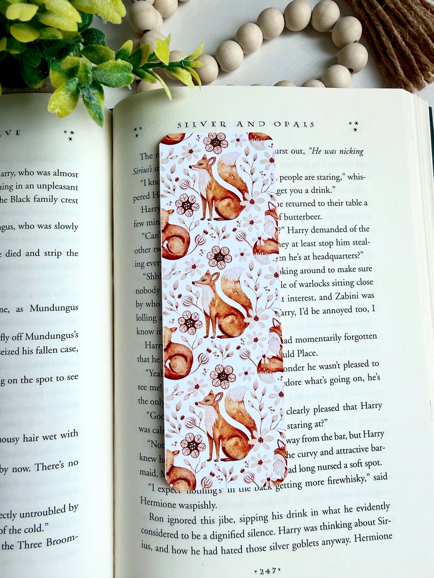 Autumn Fox Tale bookmark