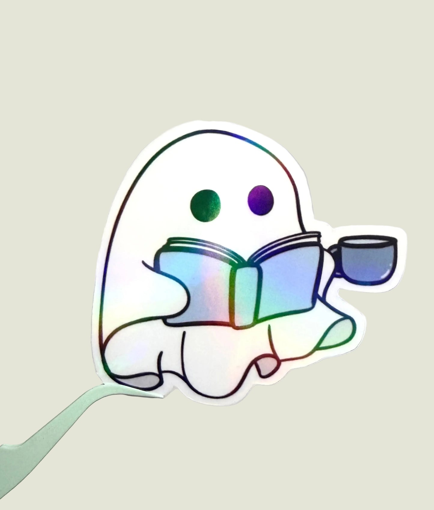 Boo and Brew holographic sticker
