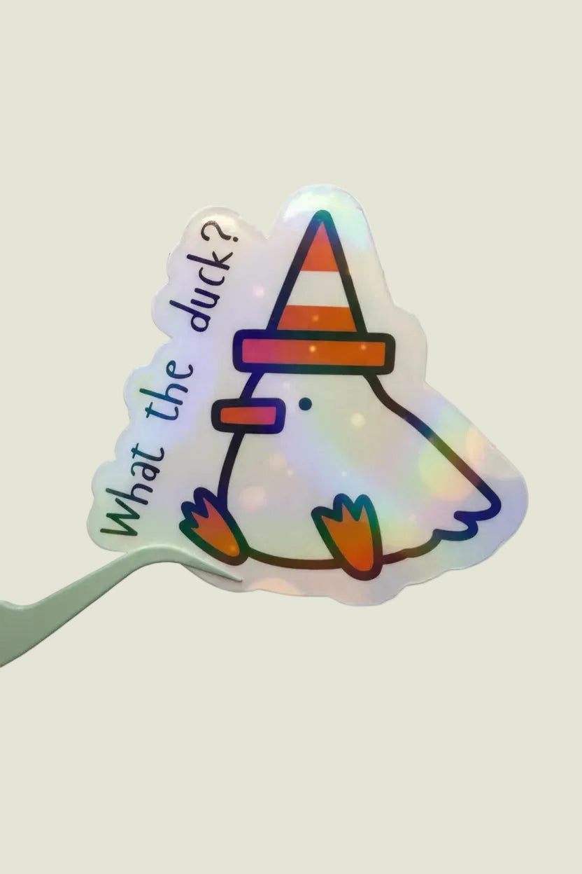 What’s the duck holographic sticker