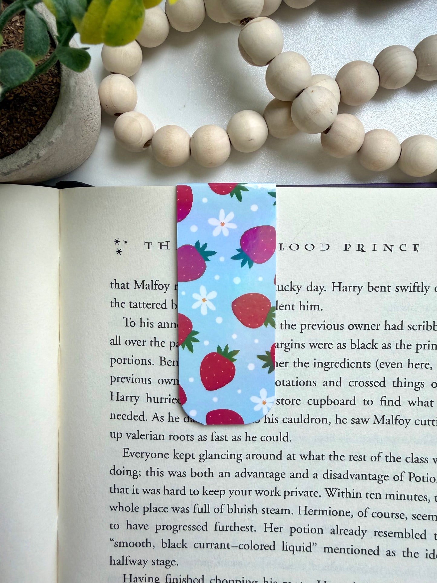 Daisy Berry Bliss holographic magnetic bookmark