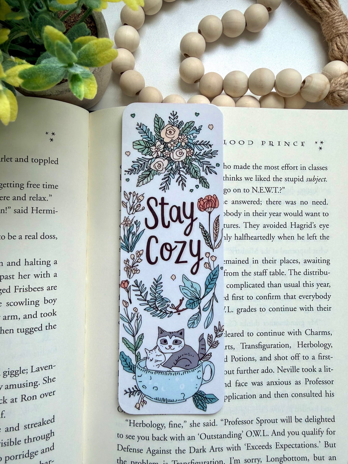 Stay cozy bookmark