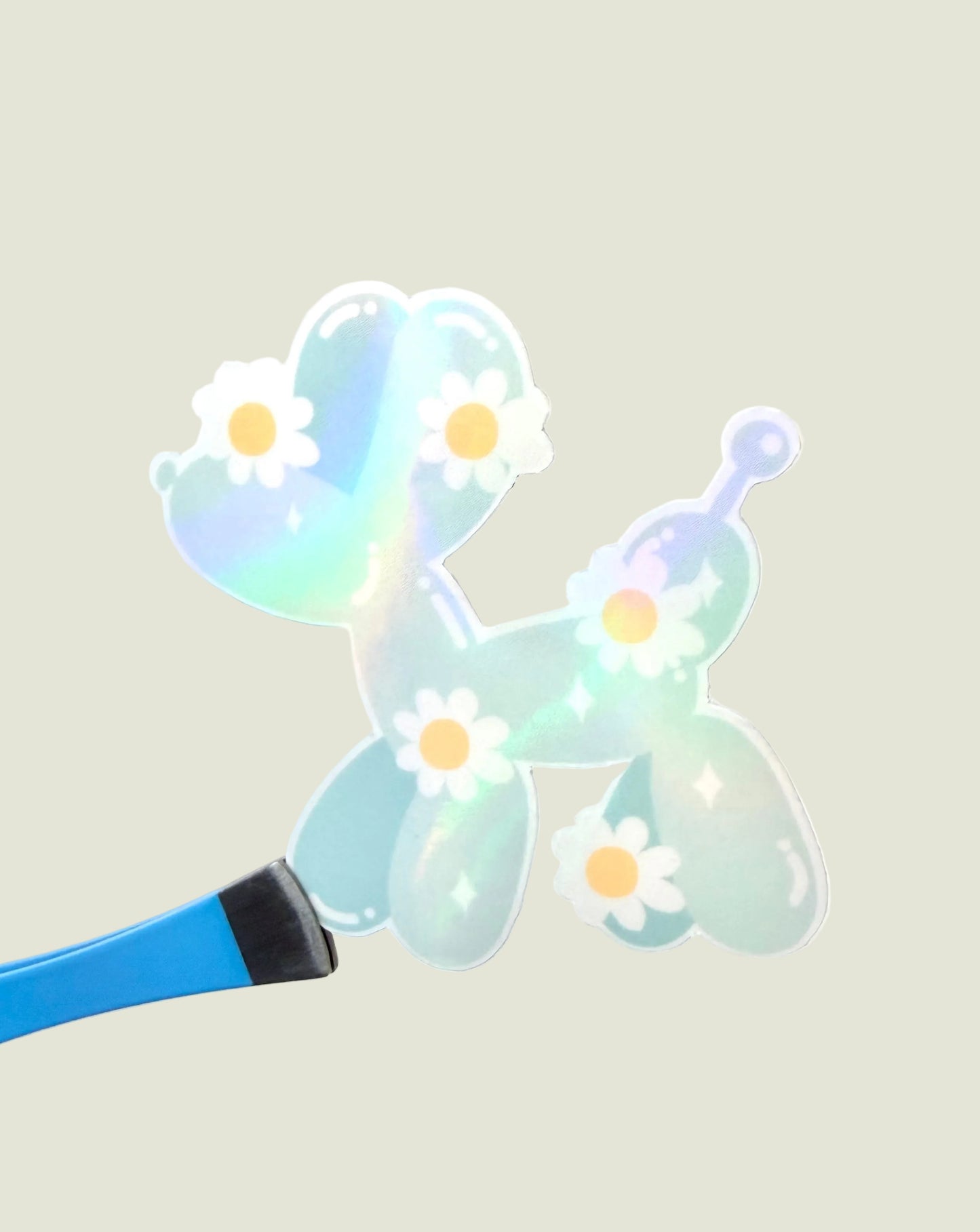 Daisy dream pup holographic sticker