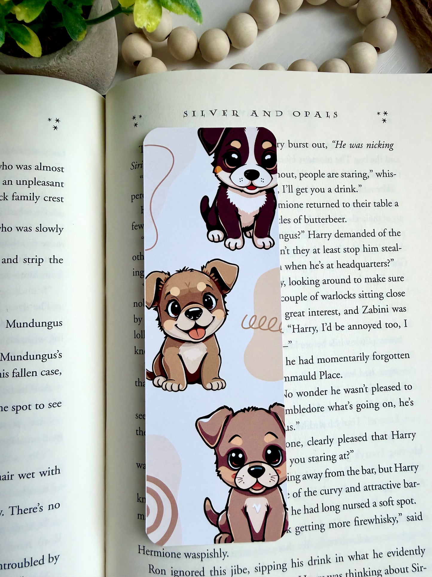 Little Puppy Trio bookmark