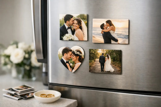 Personalized Wedding Photo Magnets That Last