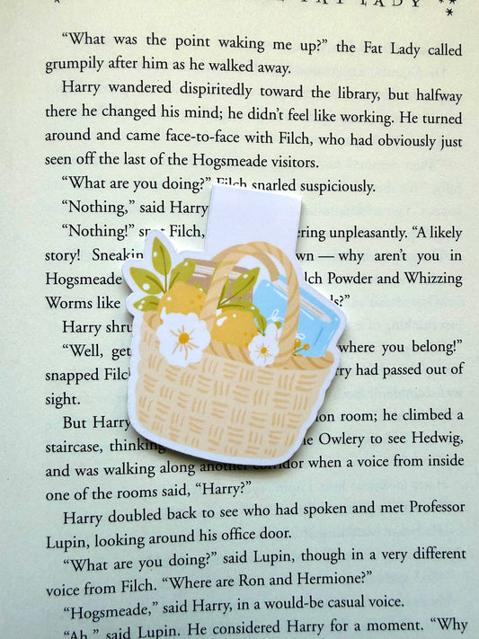 Basket of sunshine magnetic bookmark