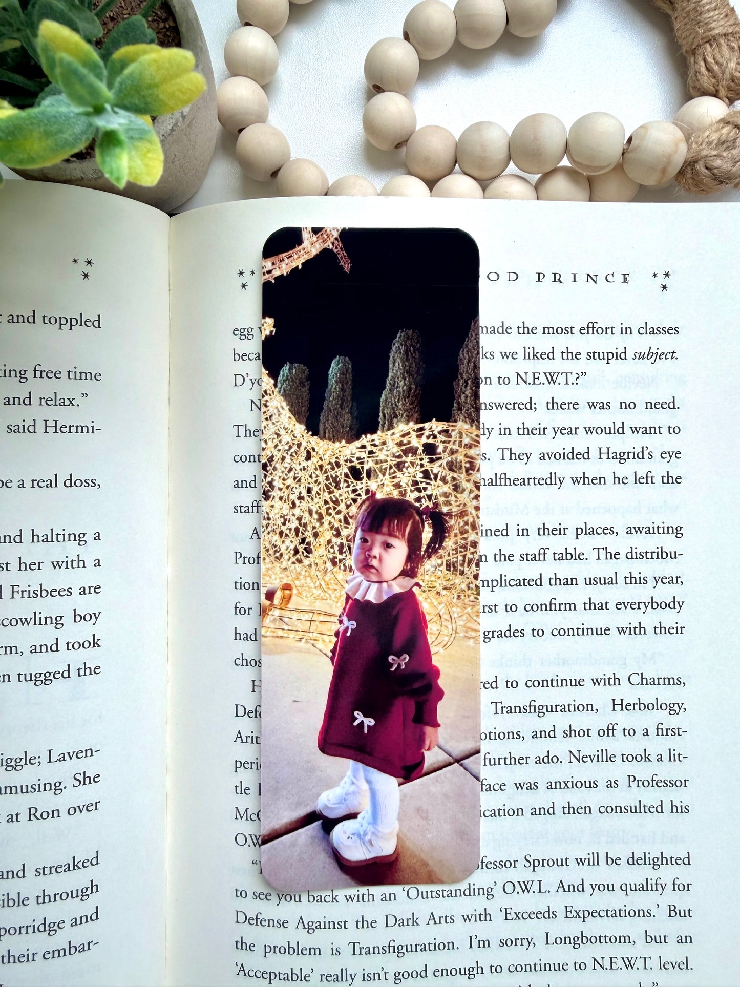 Custom photo bookmark