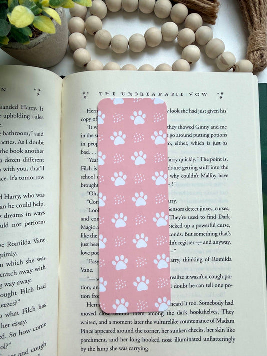 Dog paws bookmark