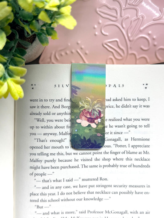 Tiny Terrarium Turtle holographic magnetic bookmark