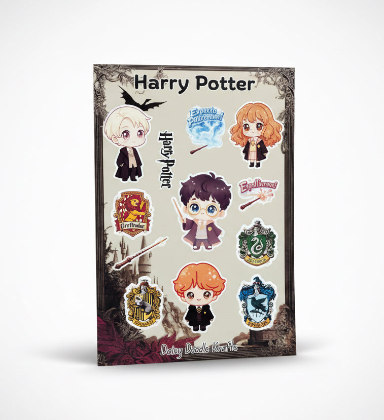 Harry Potter anime sticker sheet