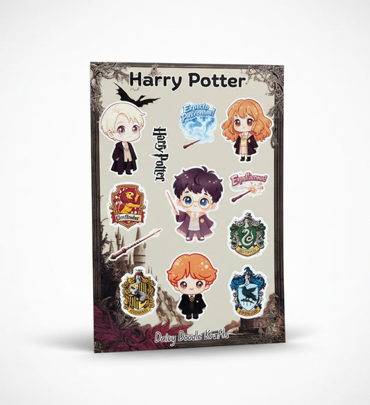 Harry Potter anime sticker sheet