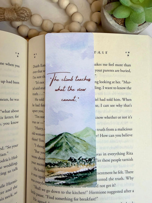 Climbing bookmark