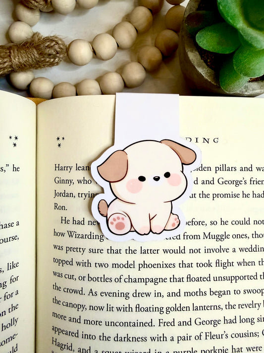 Little puppy magnetic bookmark
