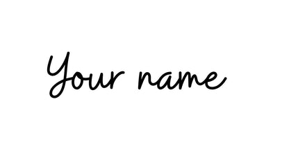 Personalized name glass cup