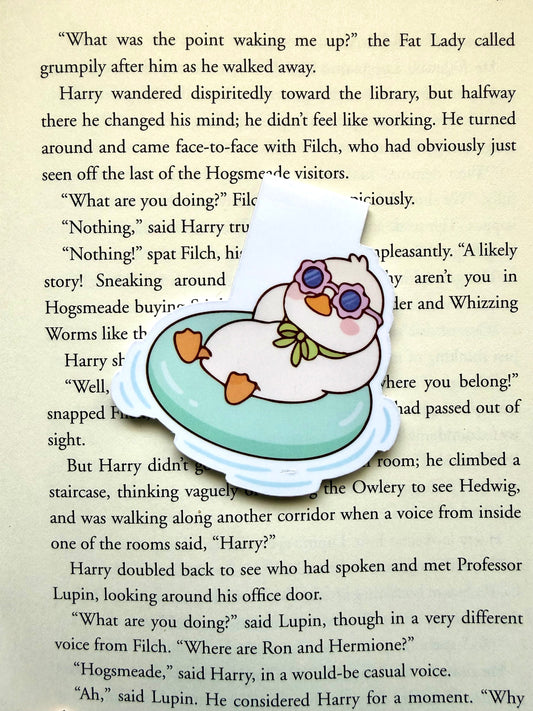 Chill duck magnetic bookmark