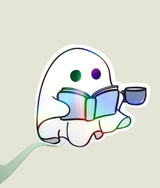 Boo and Brew holographic sticker