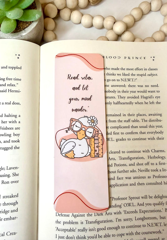 Let your mind wander bookmark
