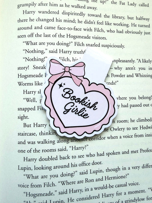 Bookish girls magnetic bookmark