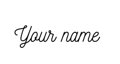 Personalized name glass cup