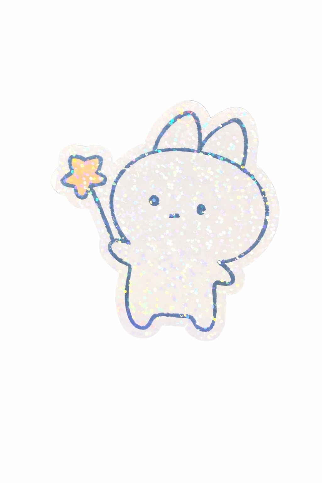 Lil’ bunny holographic sticker