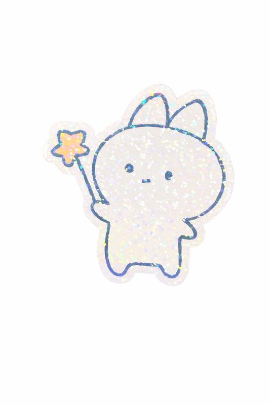 Lil’ bunny holographic sticker