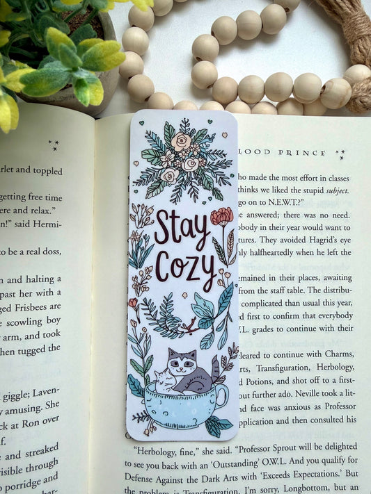 Stay cozy bookmark
