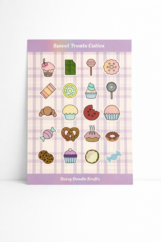 Sweet Treats Cuties sticker sheet