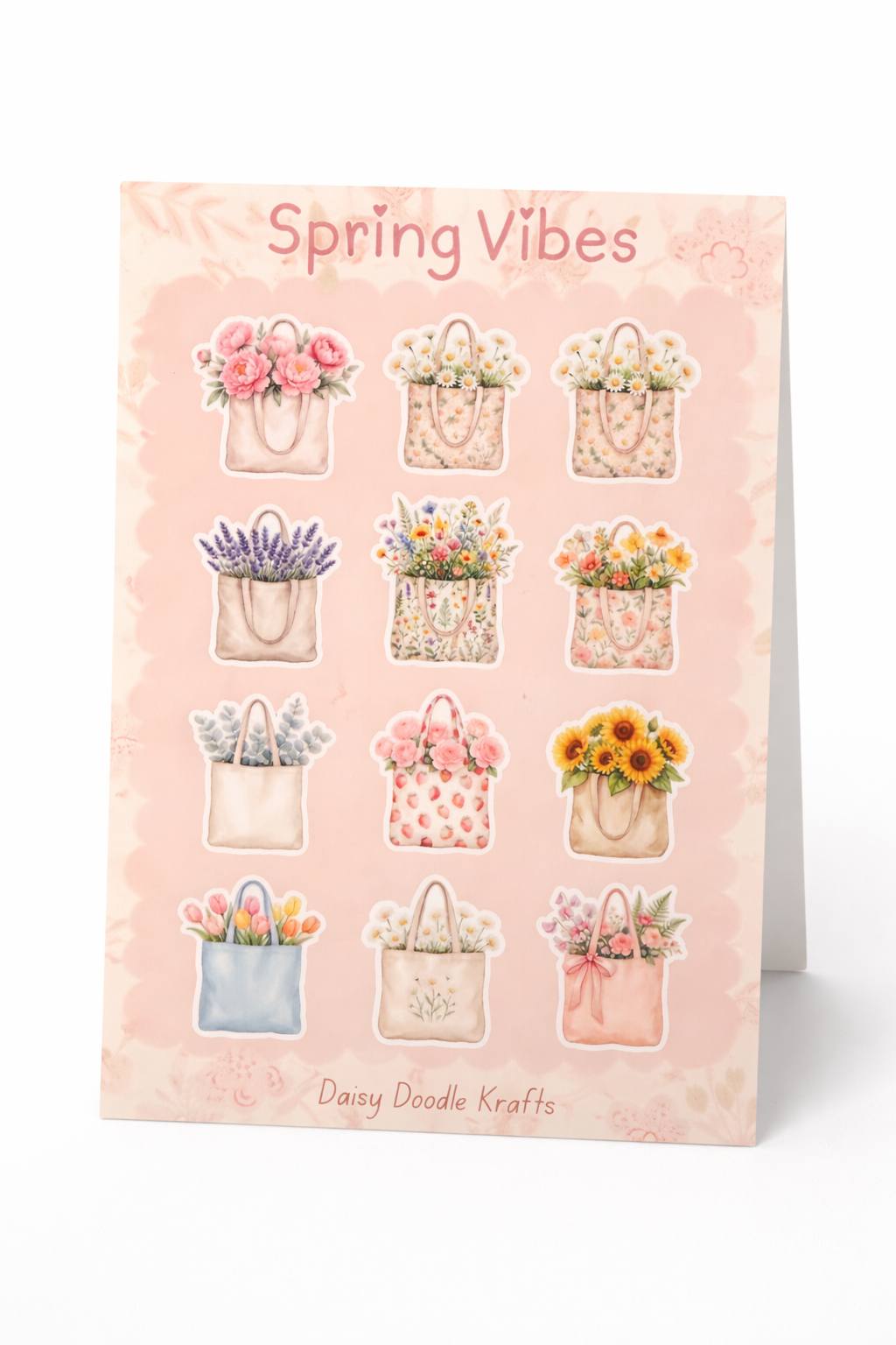 Spring vibes sticker sheet