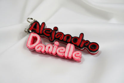Handmade ribbon keychain
