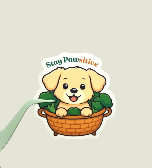 Stay Pawsitive sticker