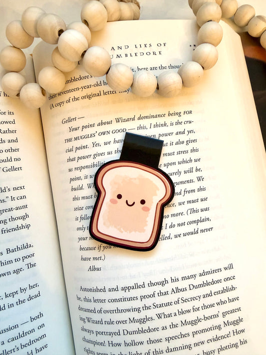 Happy bread magnetic bookmark