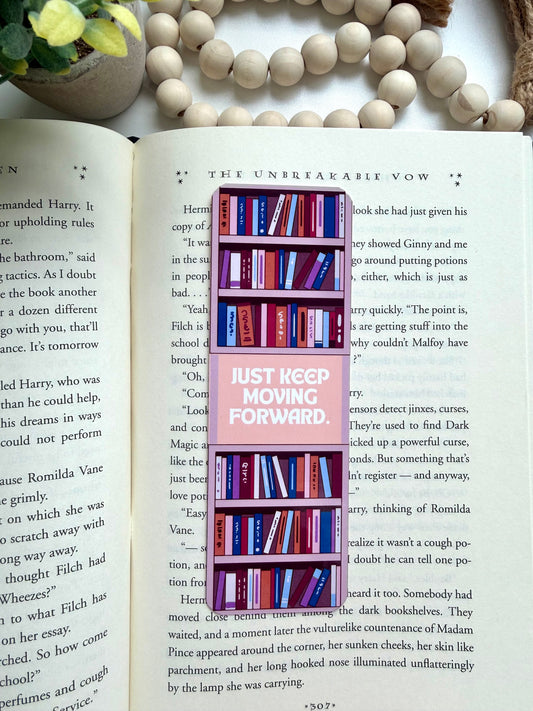 Keep moving forward bookmark