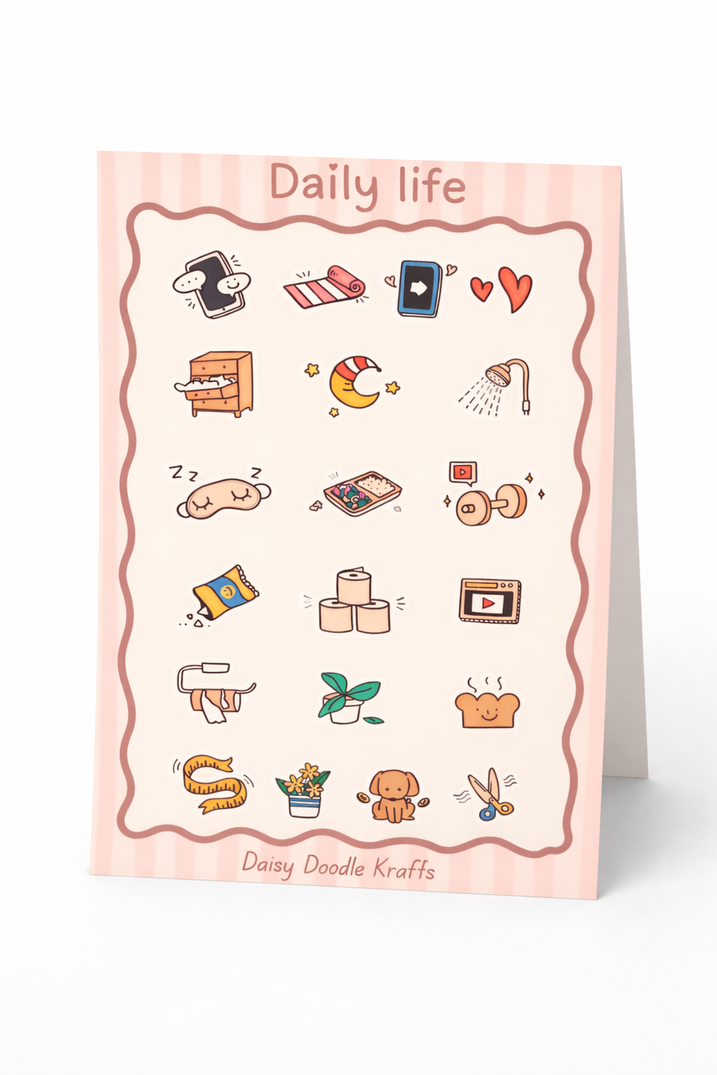 Daily life sticker sheet