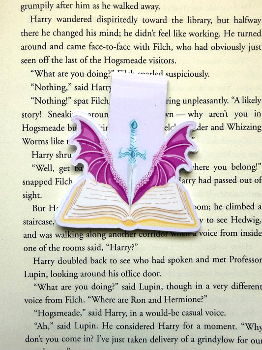 Enchanted wings magnetic bookmark