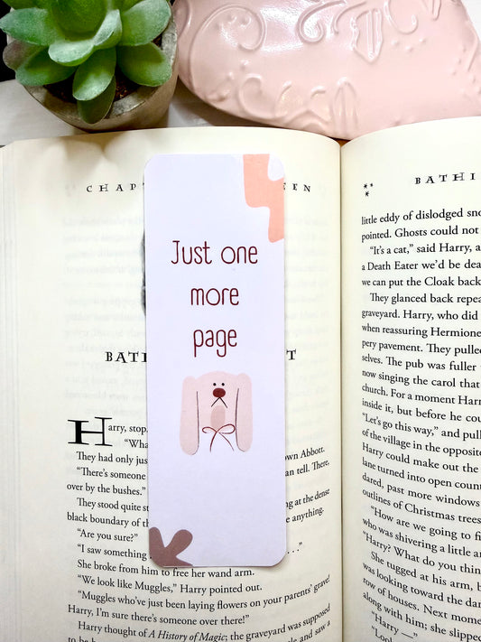Just one more page bookmark