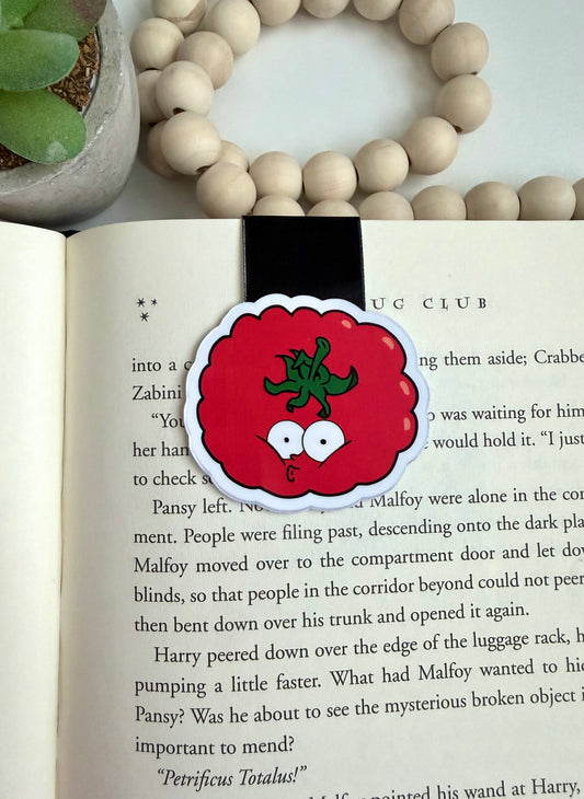 Scary tomato magnetic bookmark