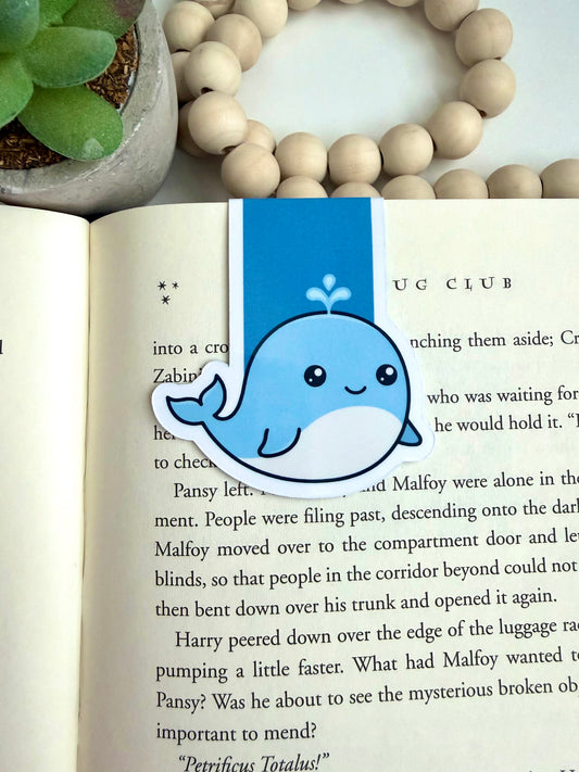 Smiley Sea Whale magnetic bookmark
