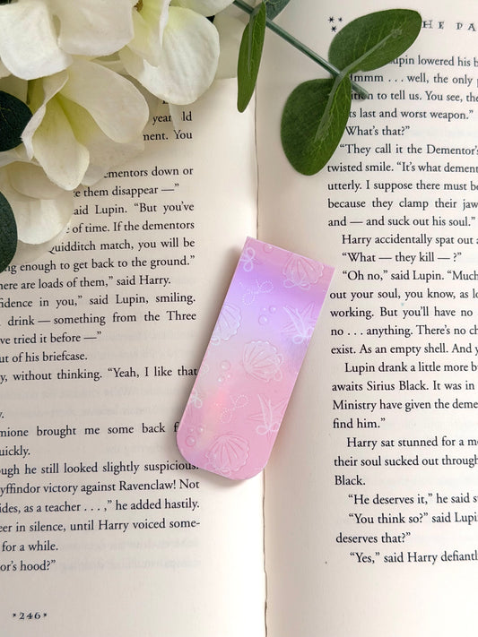 Pink tide holo magnetic bookmark
