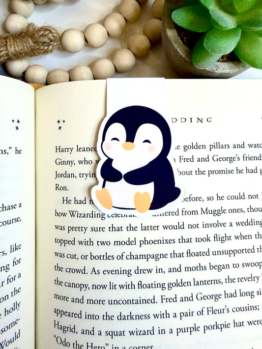 Little penguin magnetic bookmark