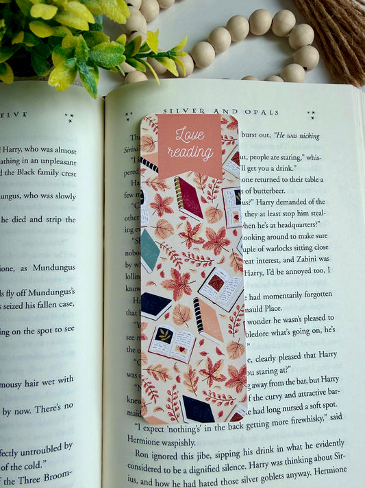 Love reading bookmark