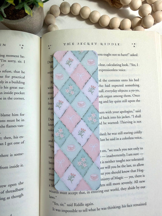 Pastel Tea Garden bookmark