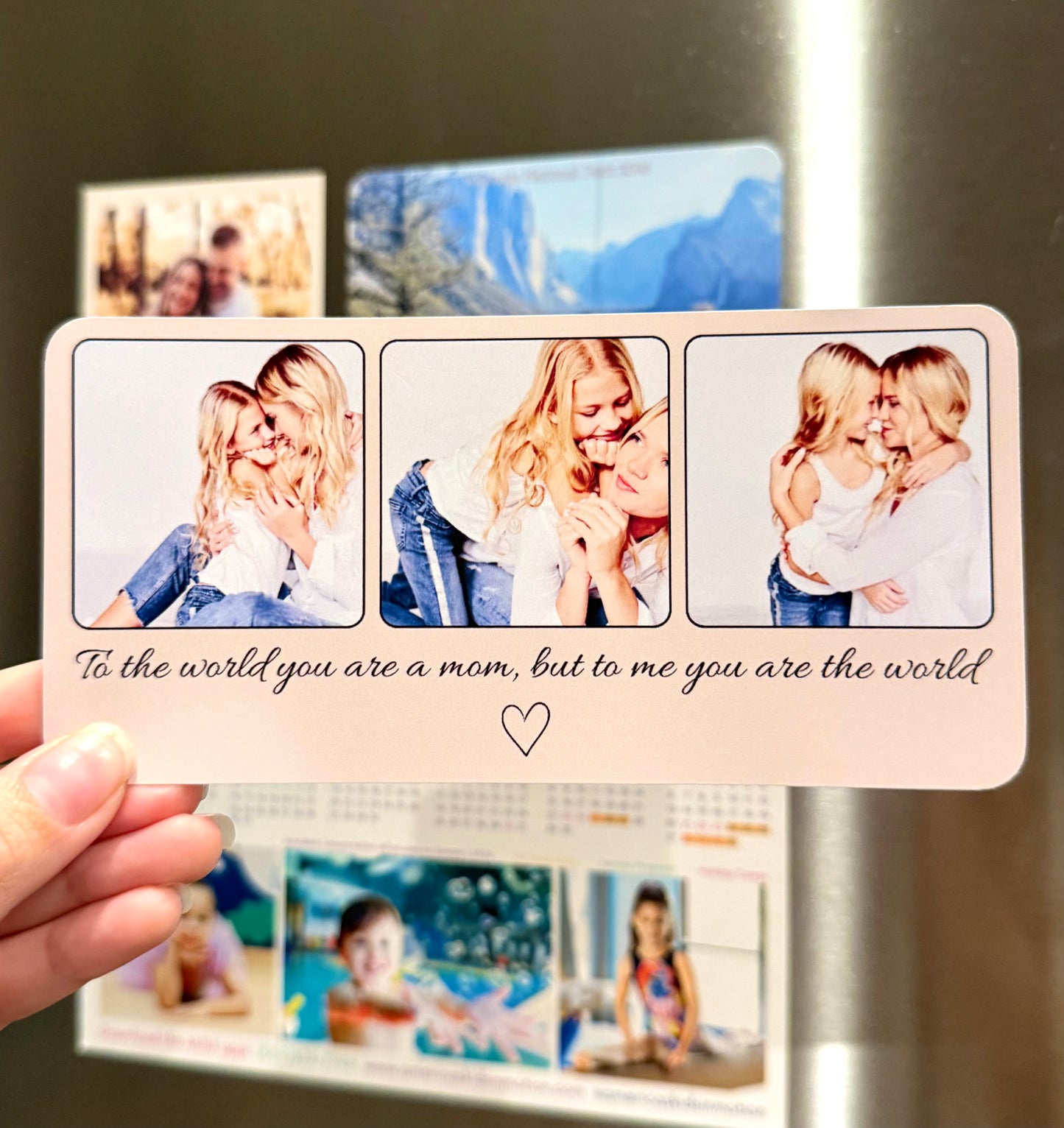 Customized photo strip magnets