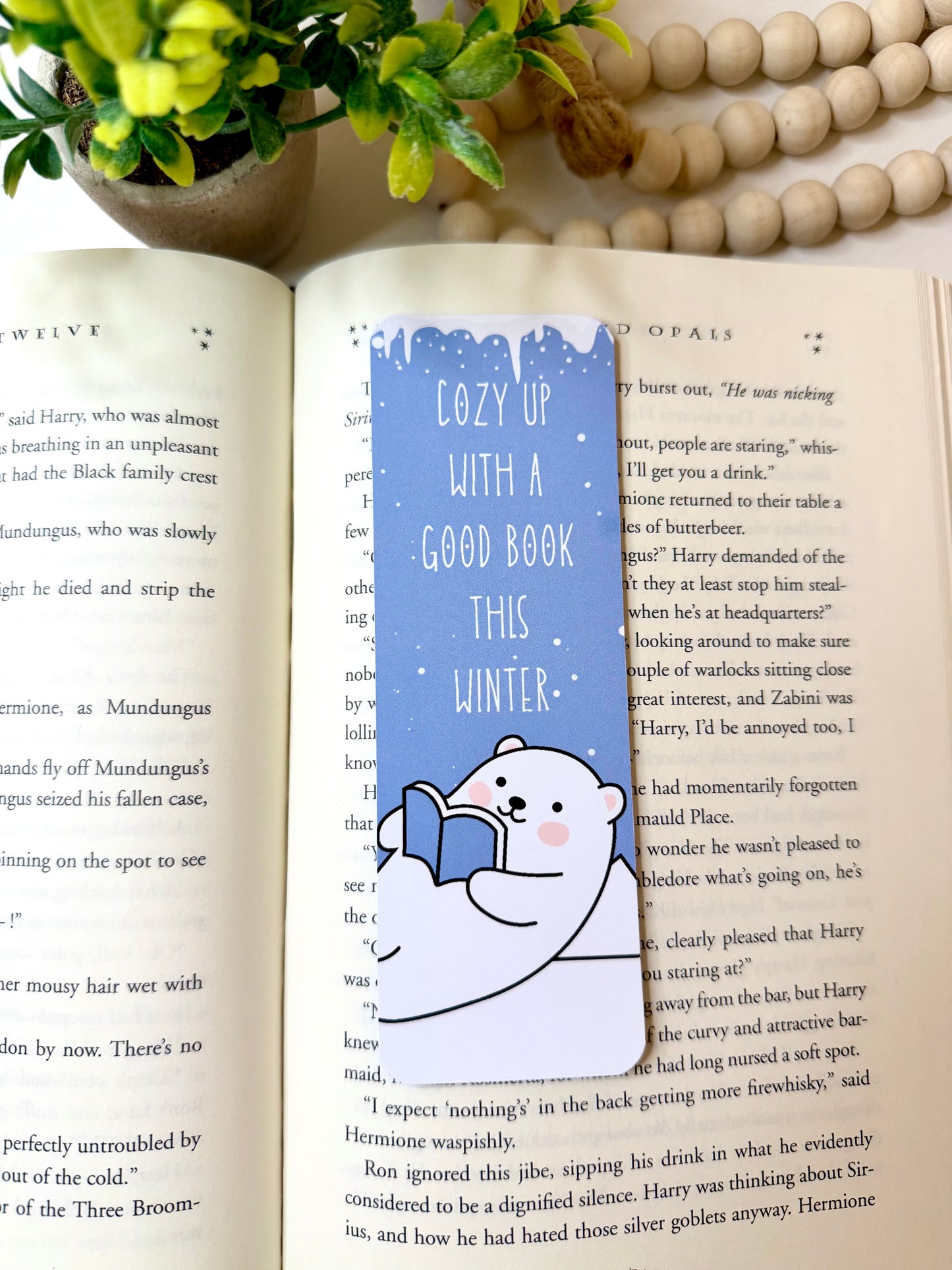 Cozy up bookmark