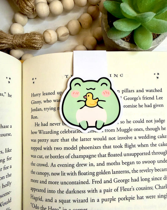 Little froggy magnetic bookmark