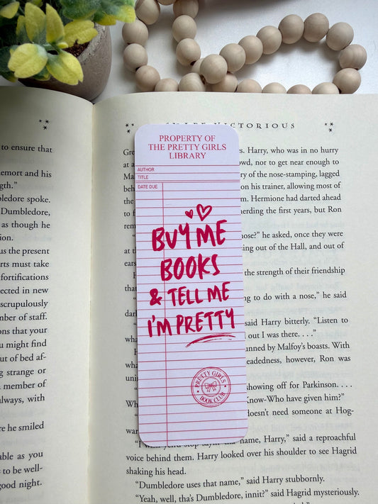 Buy me books bookmark
