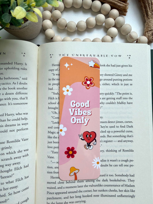 Good vibes only bookmark