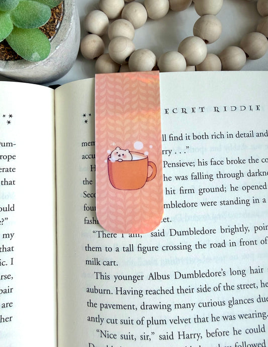 Cuddle cup cutie holographic magnetic bookmark