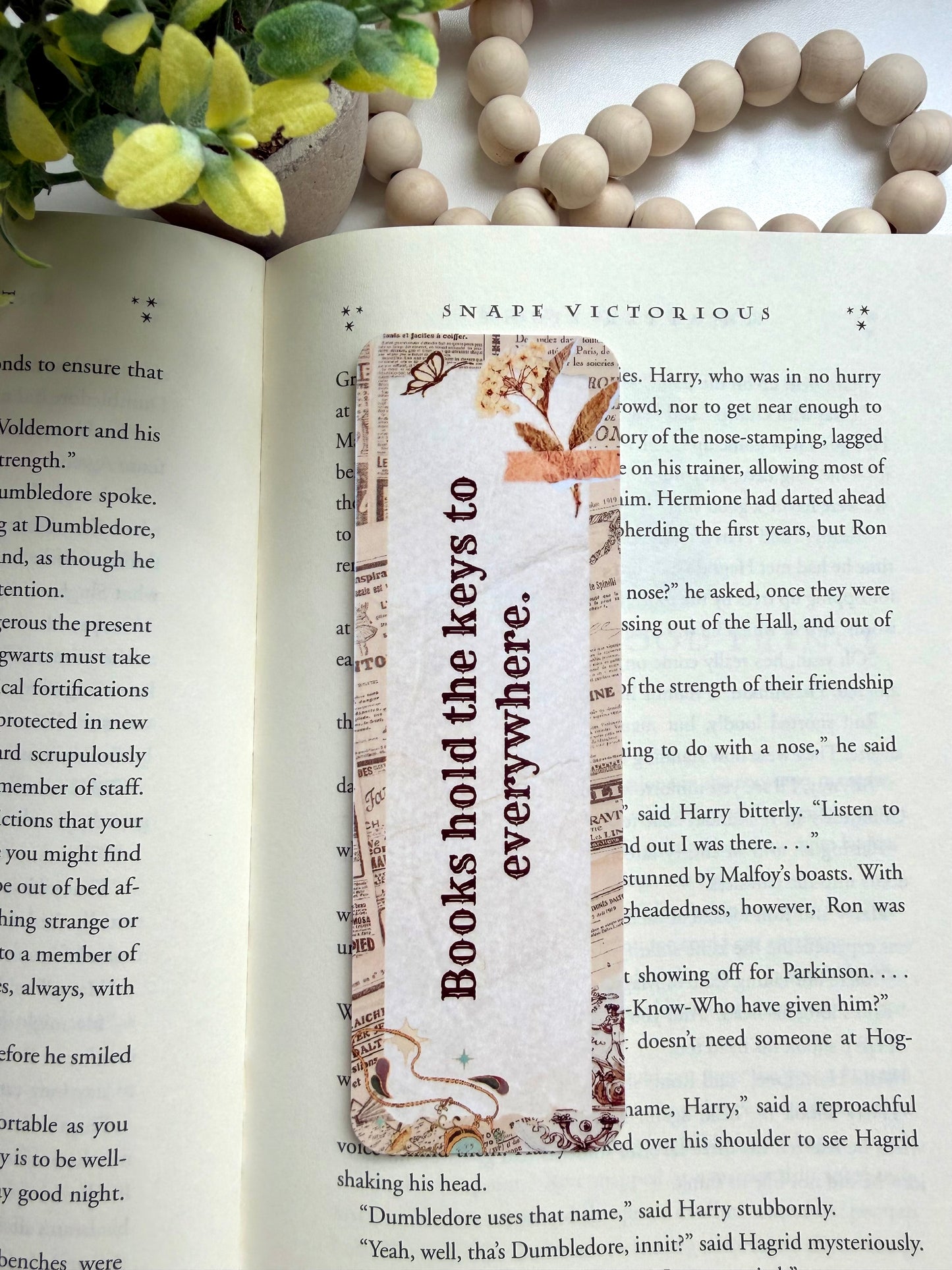 Books hold the key bookmark