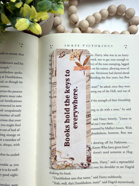 Books hold the key bookmark