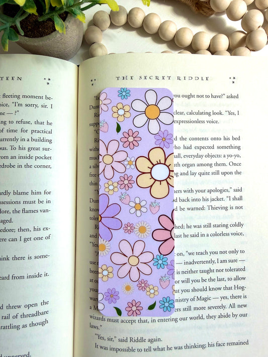 Lavender Daisy Garden bookmark