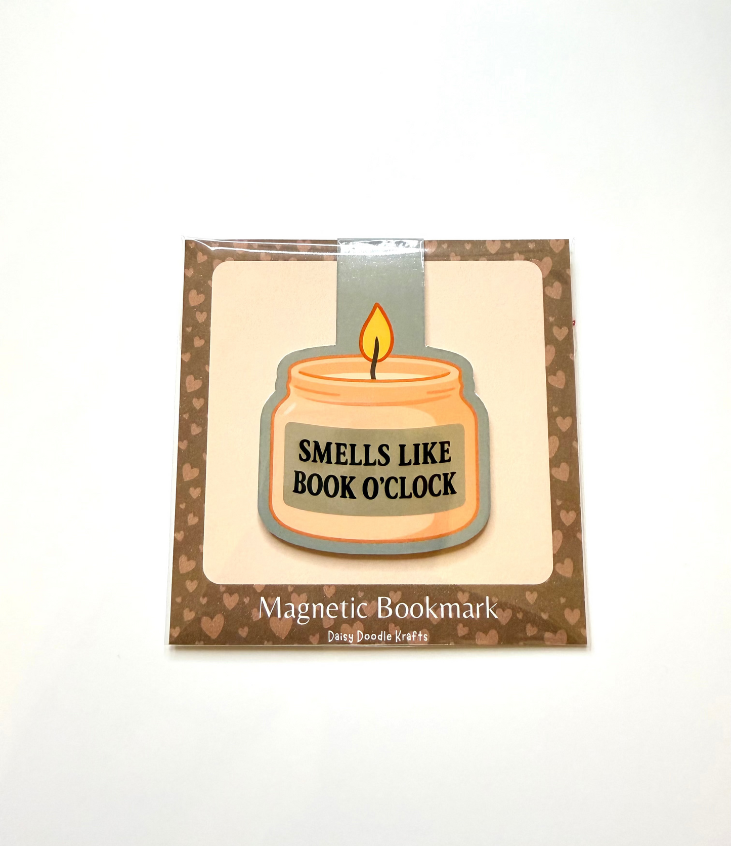Smells like book o’clock magnetic bookmark